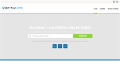 Desktop Screenshot of centralsaude.com.br