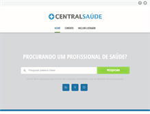 Tablet Screenshot of centralsaude.com.br